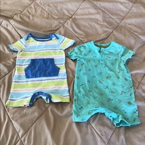 Boy summer rompers